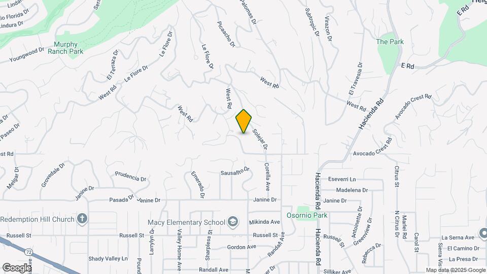 545 Vista del Llano Dr Map and Location Details