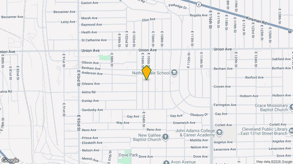 3618 E 105th St Map and Location Details