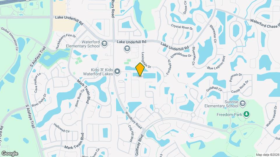 142 Woodbury Pines Cir Mapa y Detalles de la Ubicación