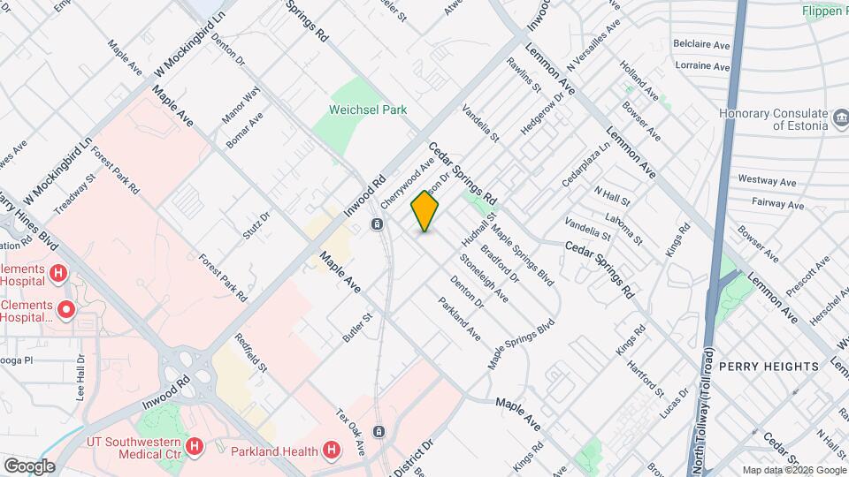 2806 Hedgerow Dr Map and Location Details