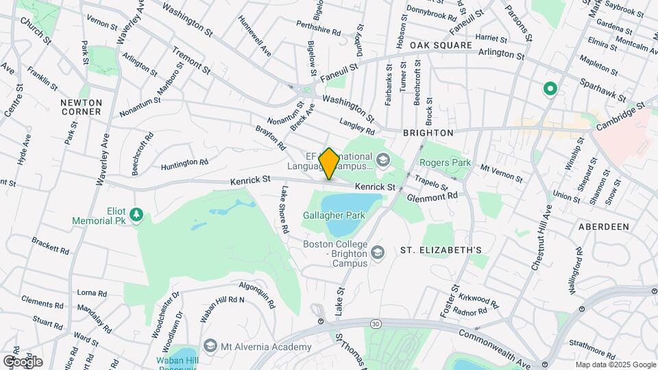 100 Kenrick St, Unit 4 Map and Location Details