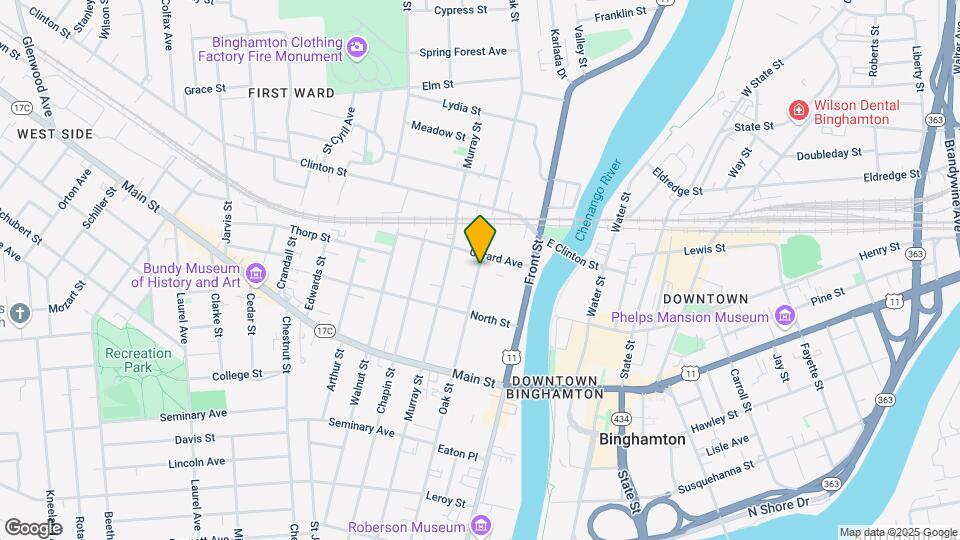 154 Oak St Map and Location Details
