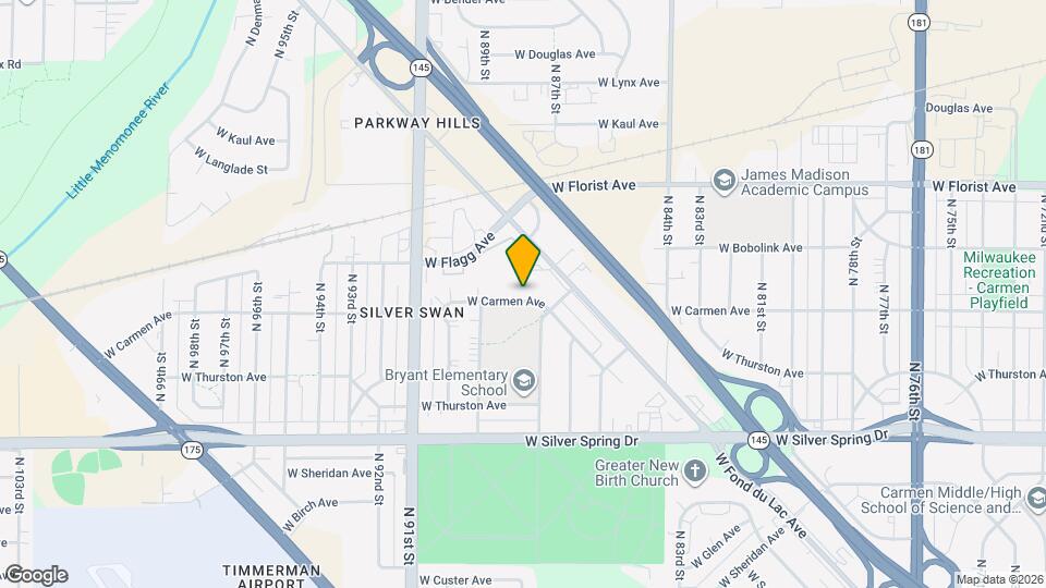 8736 W Carmen Ave Map and Location Details