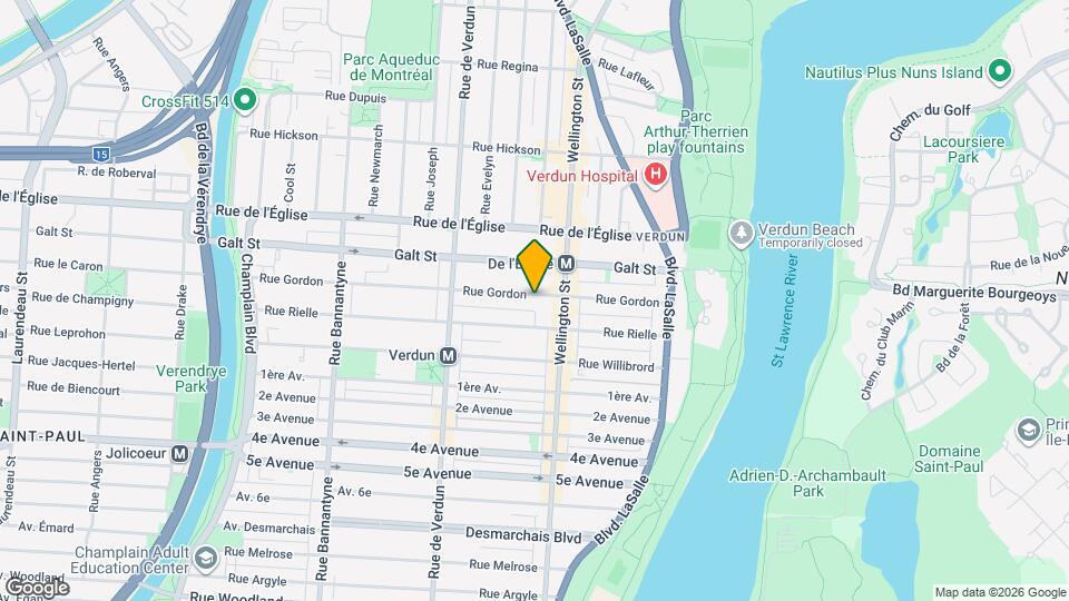 290 Gordon Rue Map and Location Details