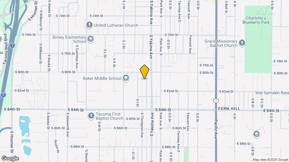 8022 S Thompson Ave Map and Location Details