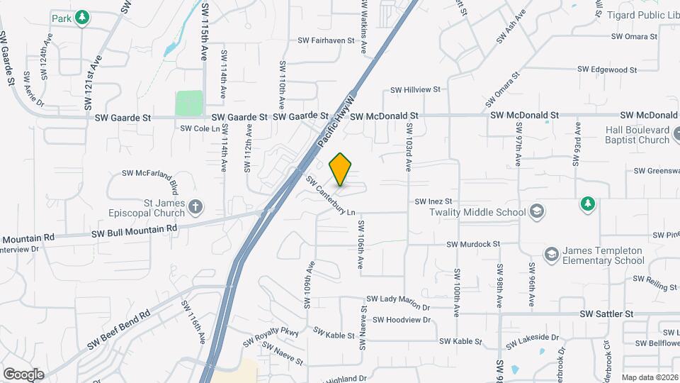 10743 SW Canterbury Ln Mapa y Detalles de la Ubicación