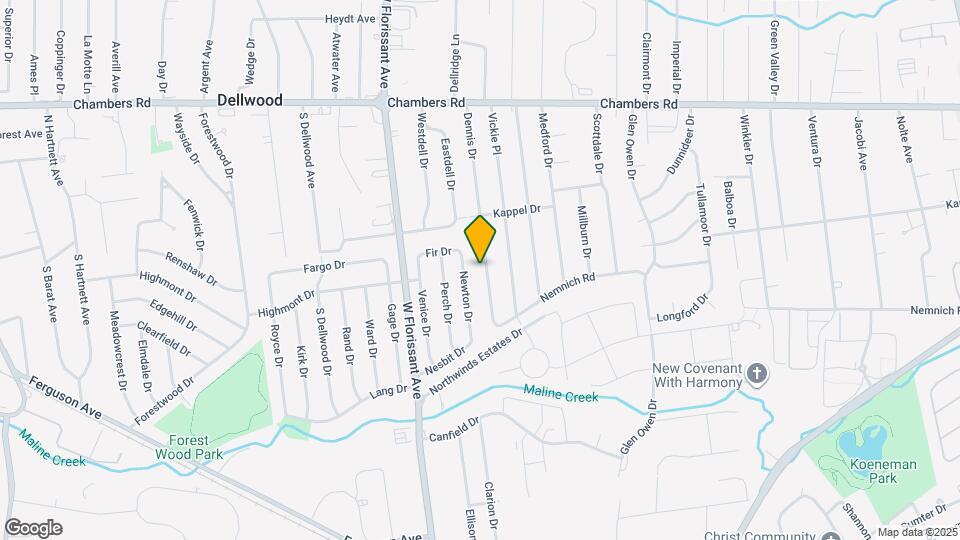 9749 Dennis Dr Map and Location Details