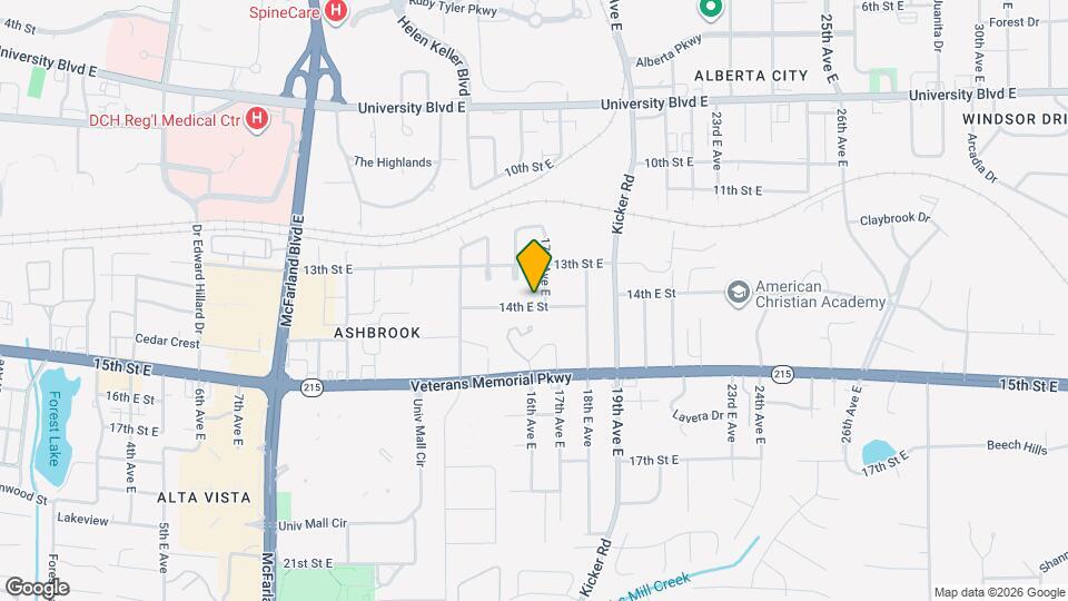 1622 14th E St Map and Location Details