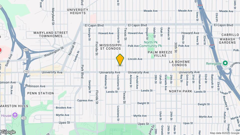 3933 1/2 Louisiana St Map and Location Details