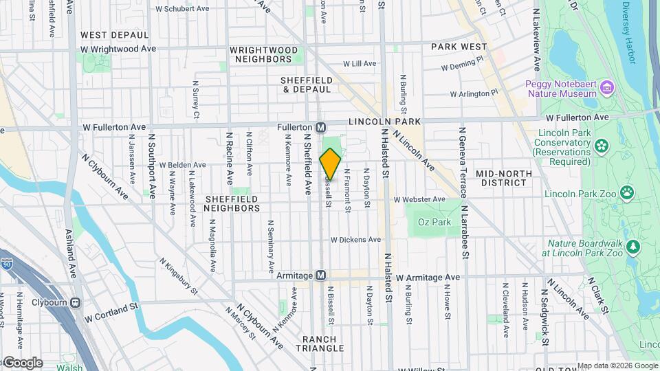 2239 N Bissell St, Unit 3S Mapa y Detalles de la Ubicación