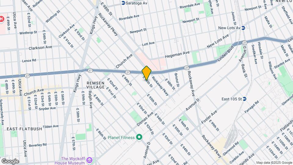 636 E 96th St Map and Location Details