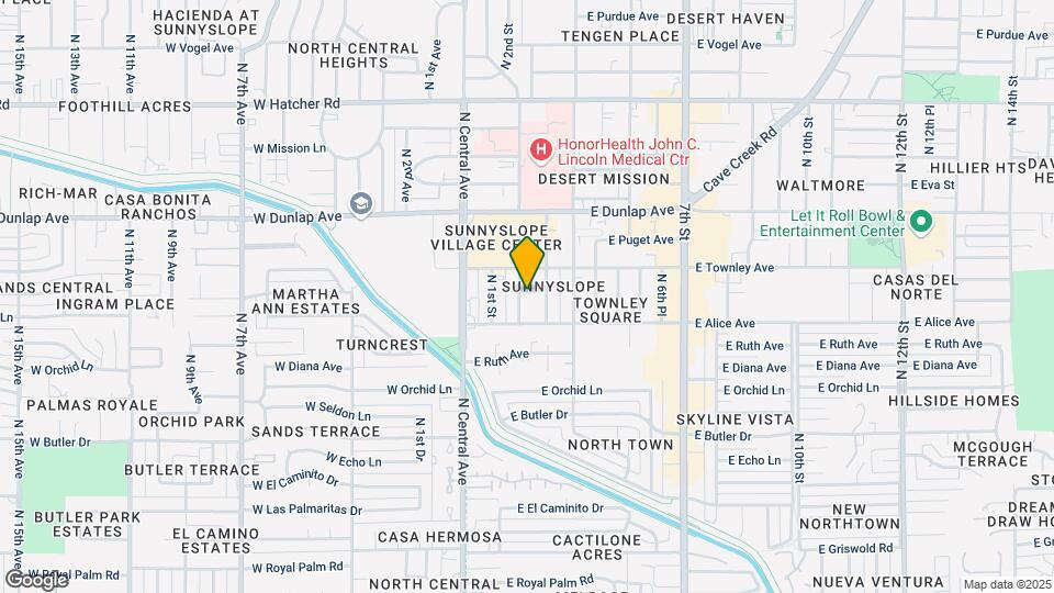 8821 N 2nd St Map and Location Details