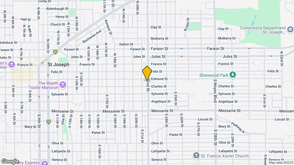 208 S 22nd St Map and Location Details