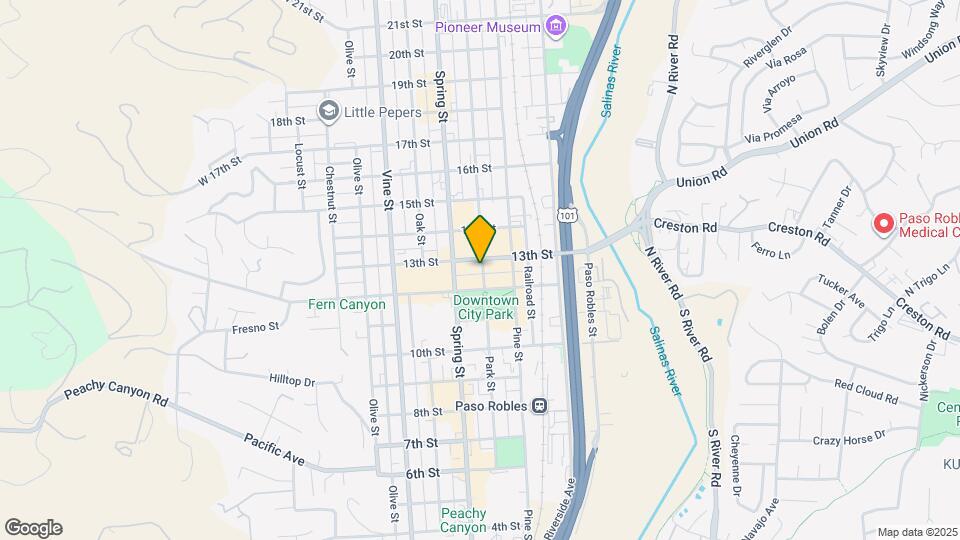 1231 Park St Map and Location Details