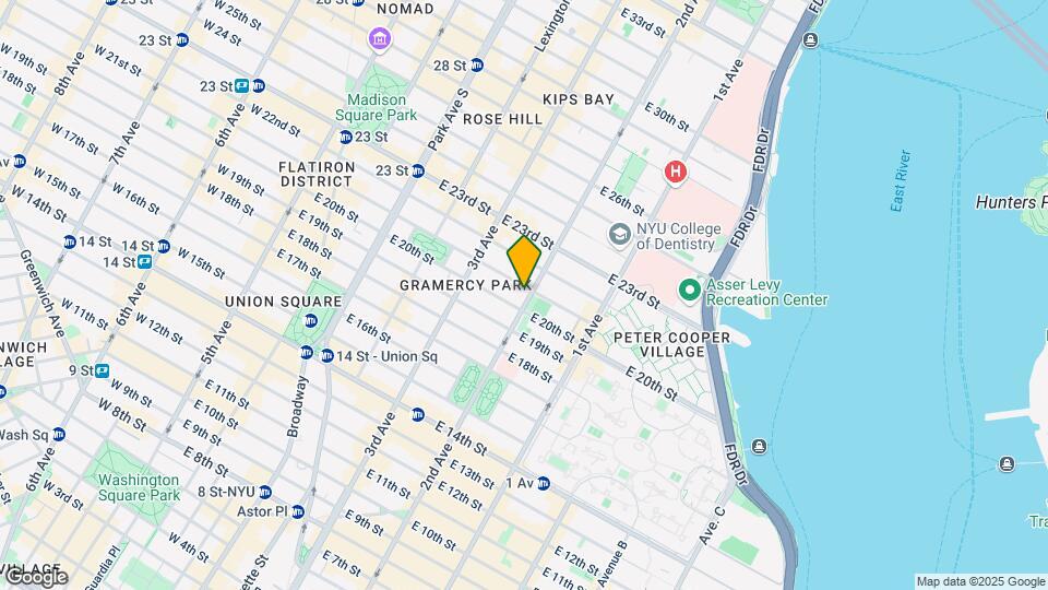 250 East 21st Street Mapa y Detalles de la Ubicación