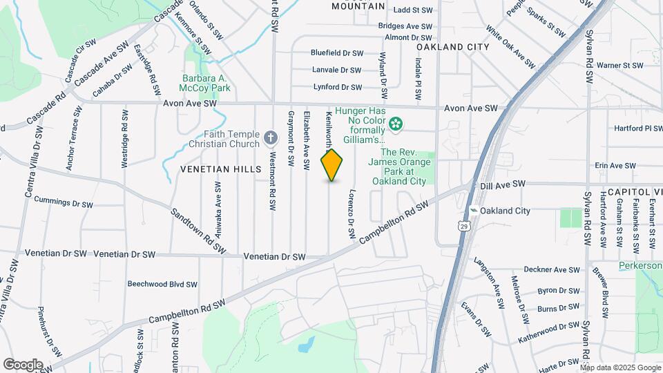 1350 Kenilworth Dr SW Map and Location Details