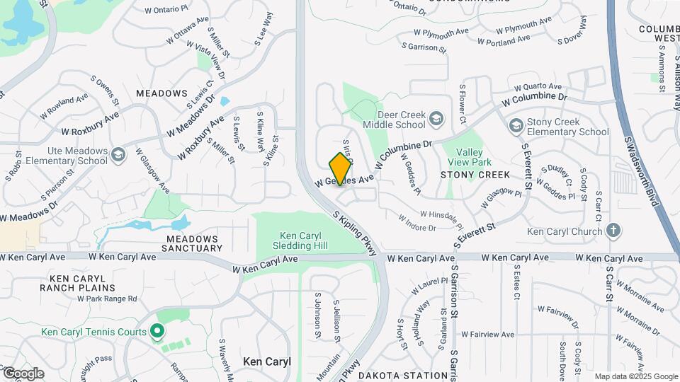 9805 W Hinsdale Pl Mapa y Detalles de la Ubicación