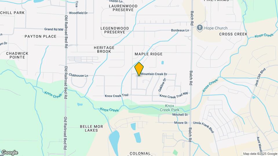 112 Lazy Willow Way NW Map and Location Details