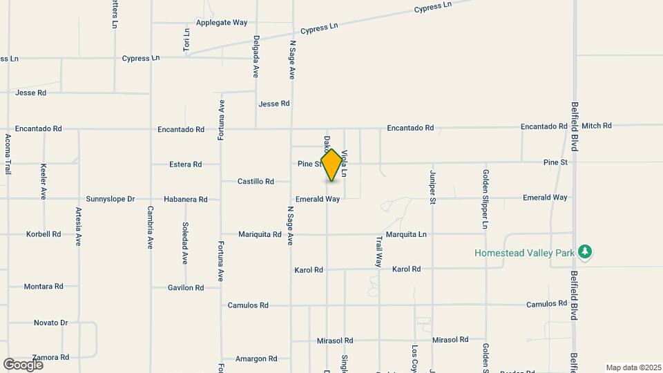1525 Dakota Ln Map and Location Details