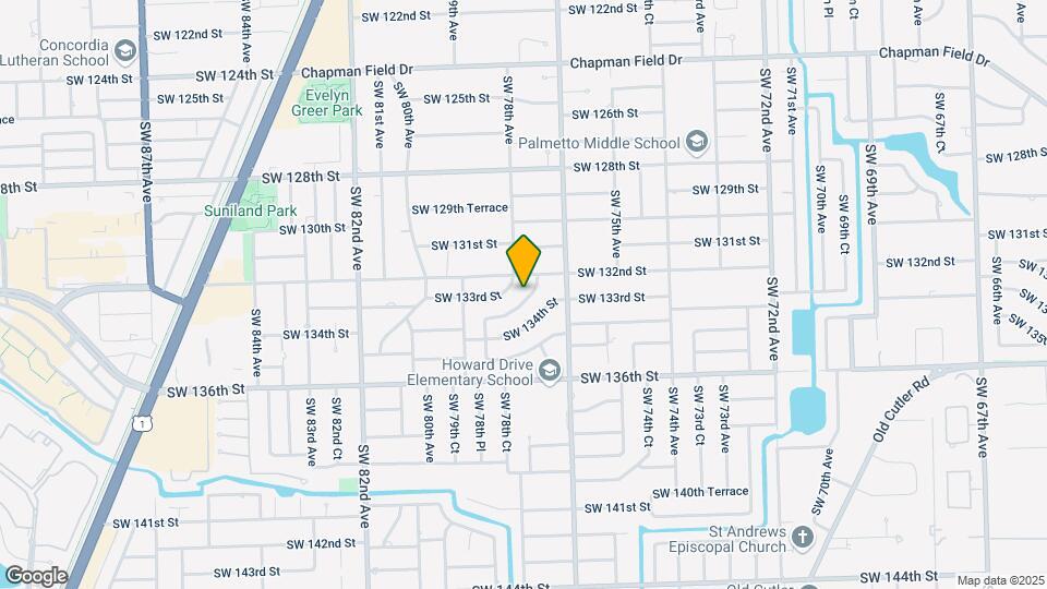 7765 SW 133rd Terrace Map and Location Details