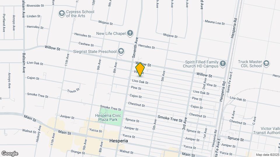 16062 Live Oak St Map and Location Details