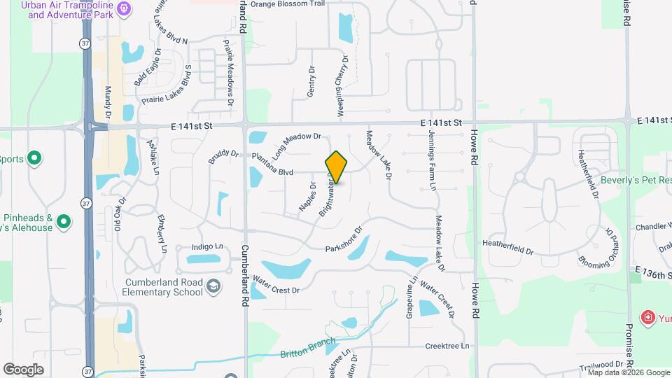 13905 Brightwater Dr Mapa y Detalles de la Ubicación