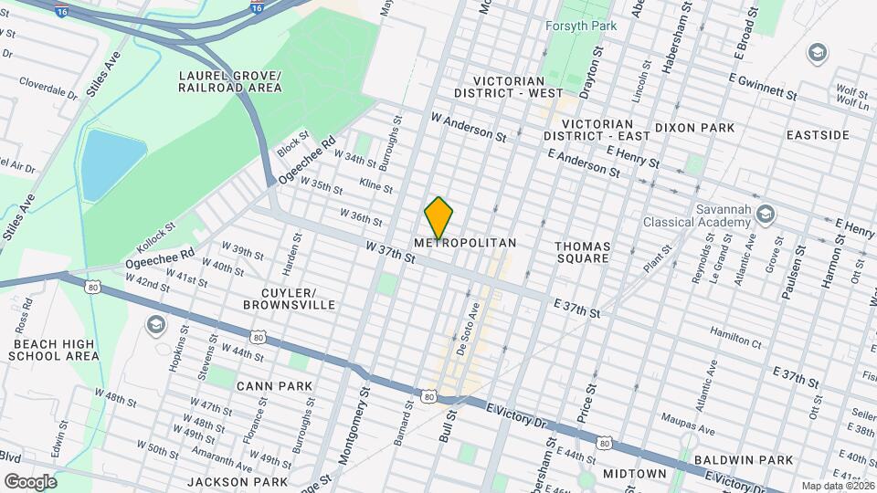 217 W 36th St Map and Location Details