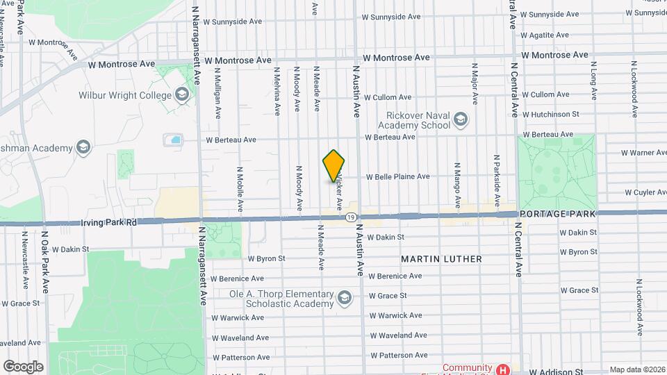 4046 N McVicker Ave Map and Location Details