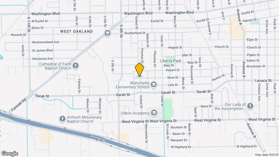 2705 Nora St Map and Location Details