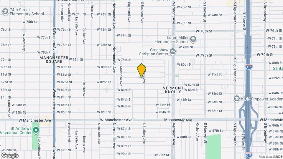 1208 W 81st Pl Mapa y Detalles de la Ubicación