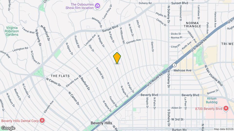 616 N Maple Dr Map and Location Details