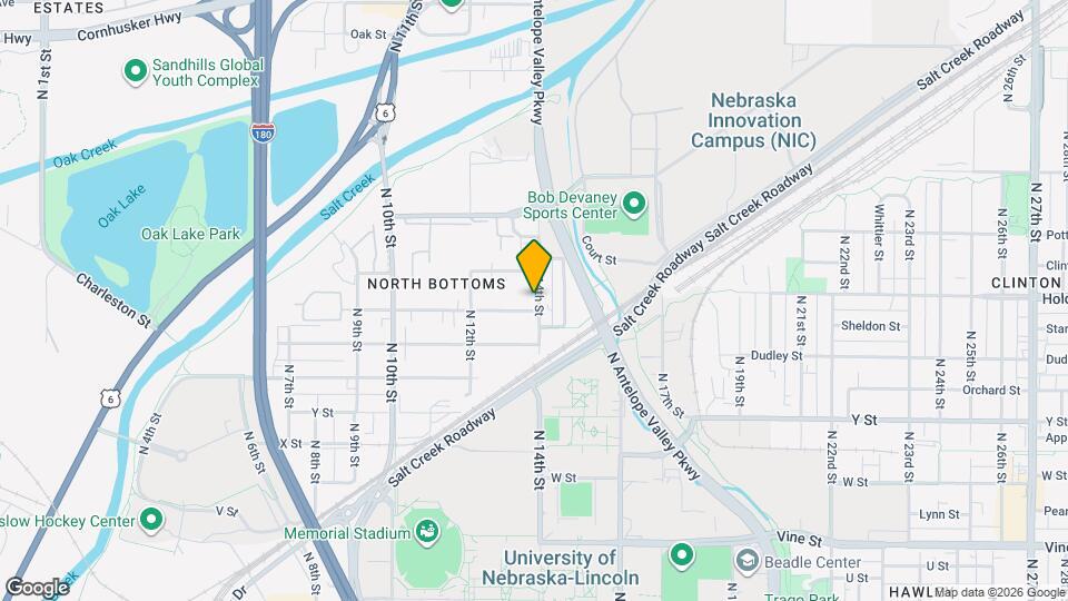 1409 N 14th St Map and Location Details