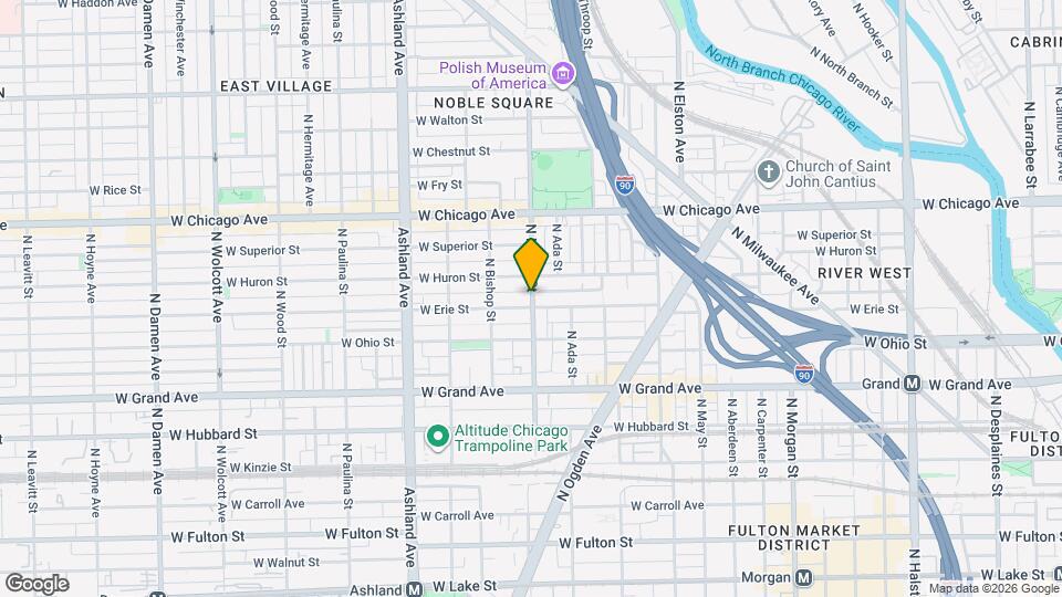 652 N Noble St, Unit 4R Map and Location Details