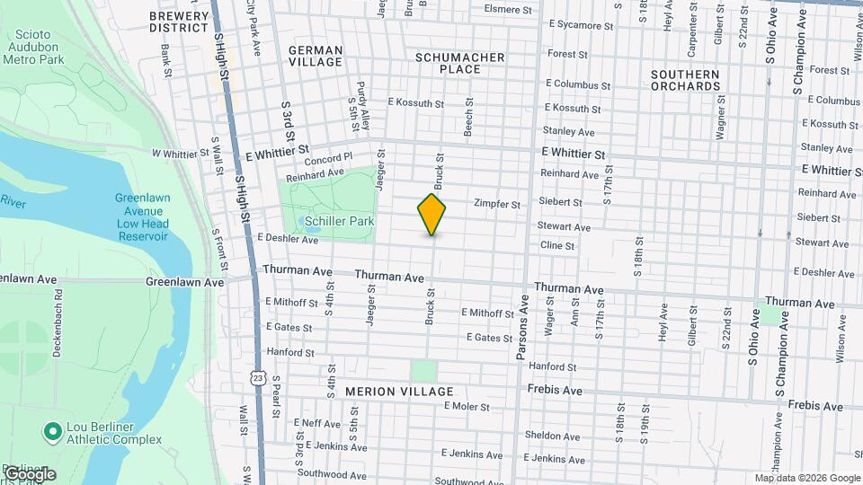 316 E Deshler Ave Map and Location Details