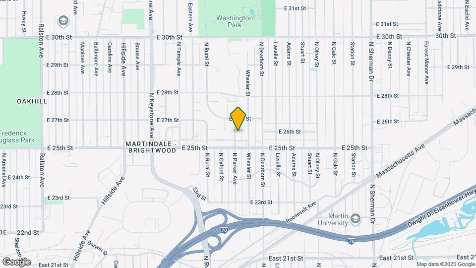 2529 N Parker Ave Map and Location Details