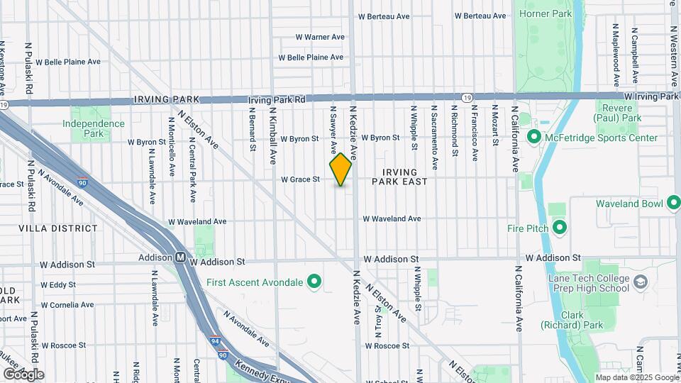 3743 N Sawyer Ave, Unit G Map and Location Details