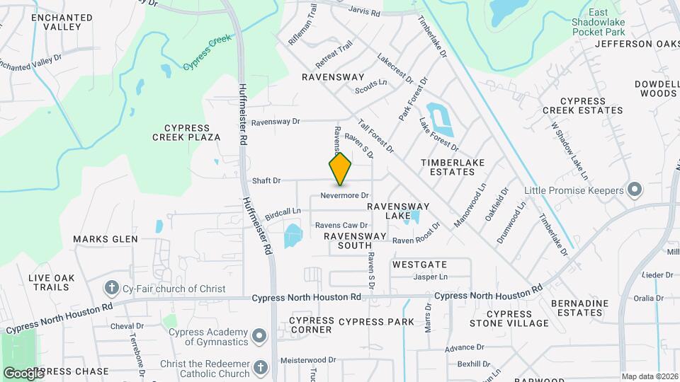 13402 Nevermore Dr Map and Location Details