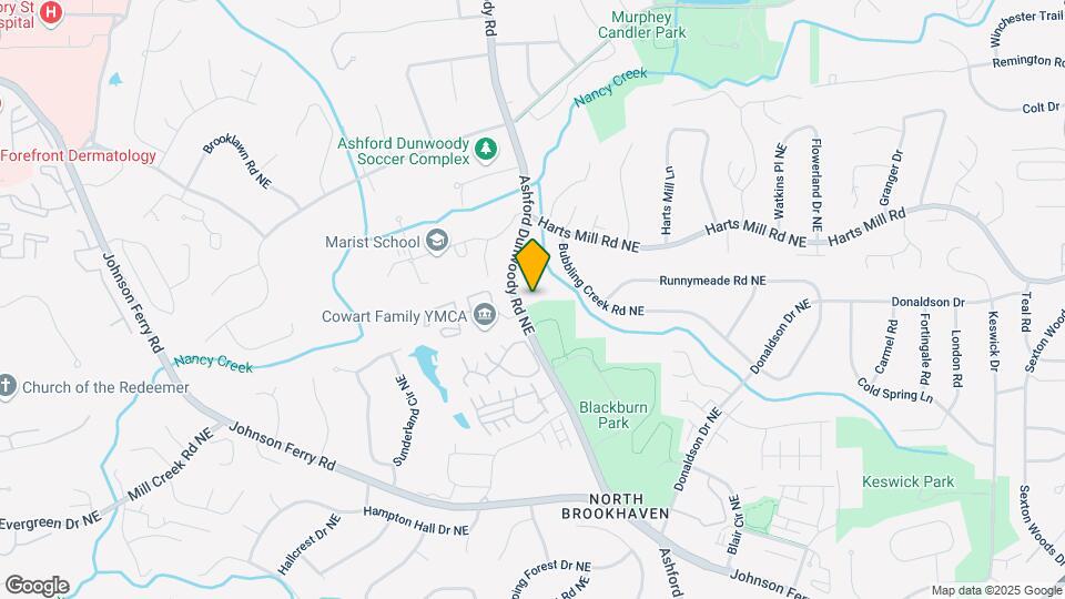 3691 Ashford Dunwoody Rd NE, Unit 3689 Ashford Unit A Mapa y Detalles de la Ubicación