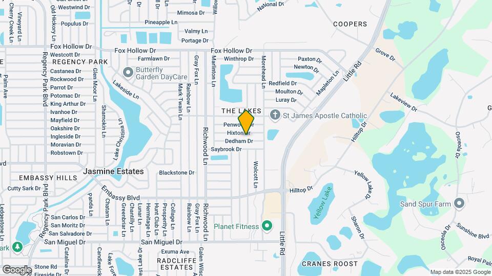 8207 Dedham Dr Map and Location Details
