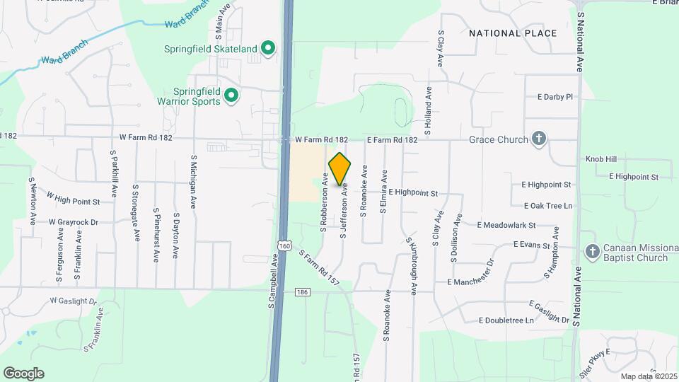 5531 S Jefferson Ave Map and Location Details