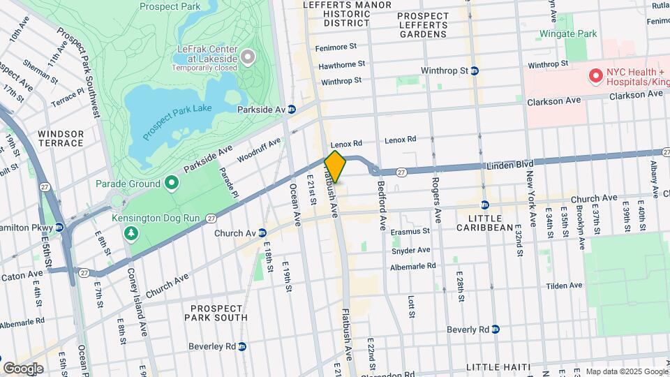 849 Flatbush Ave Map and Location Details