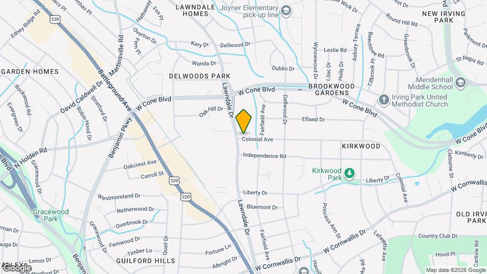 2014 Colonial Ave Map and Location Details