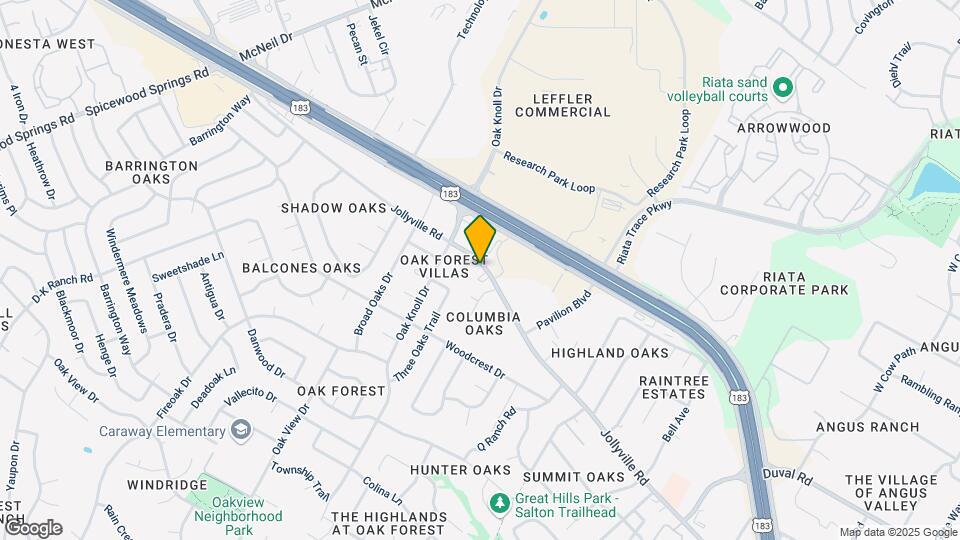 11970 Jollyville Rd Mapa y Detalles de la Ubicación