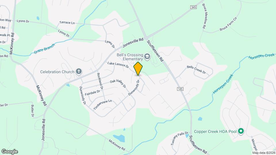 1113 Dunwoody Dr Mapa y Detalles de la Ubicación