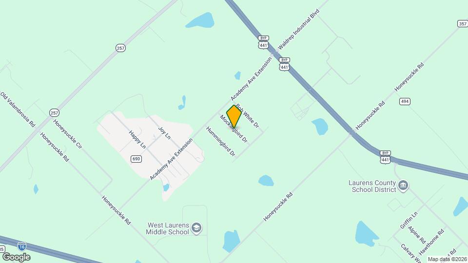 111 Mockingbird Dr Map and Location Details