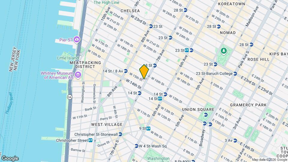 205 W 15th St Map and Location Details