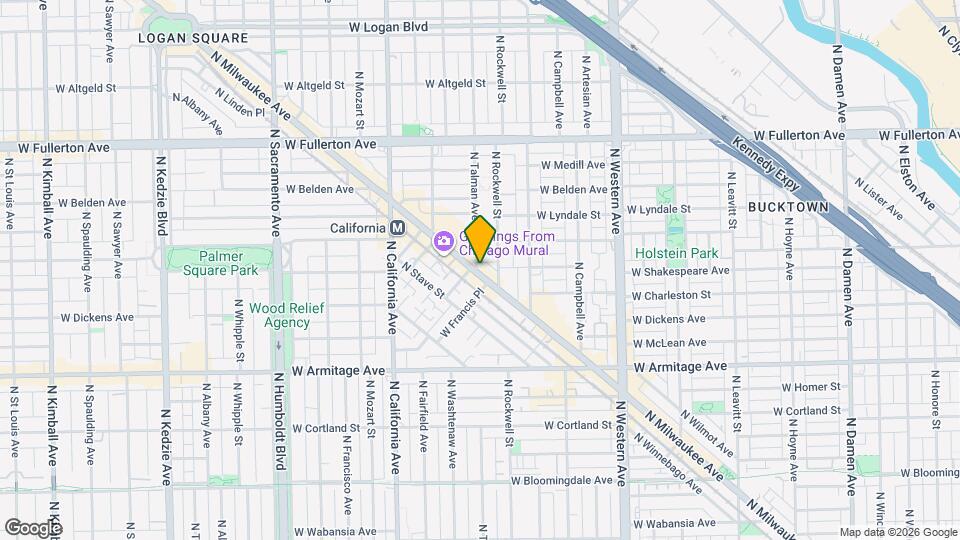 2165 N Milwaukee Ave Map and Location Details