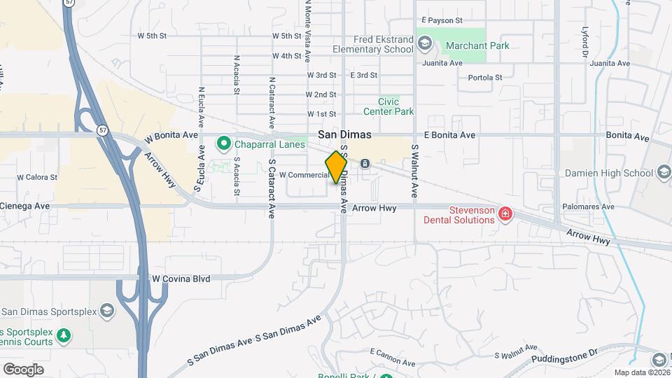 367 S San Dimas Ave Mapa y Detalles de la Ubicación
