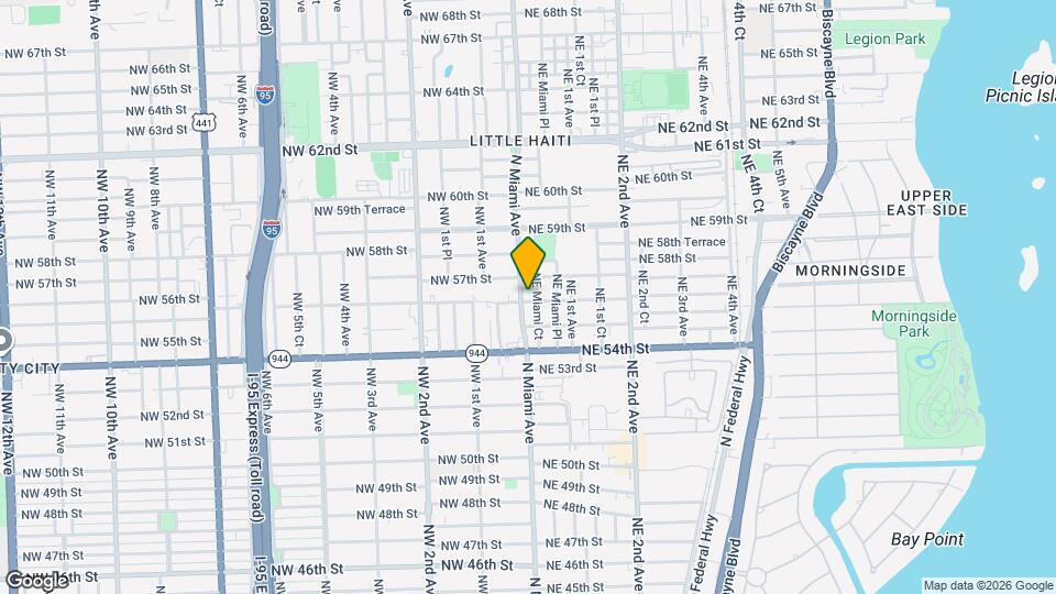 5601 N Miami Ave Map and Location Details
