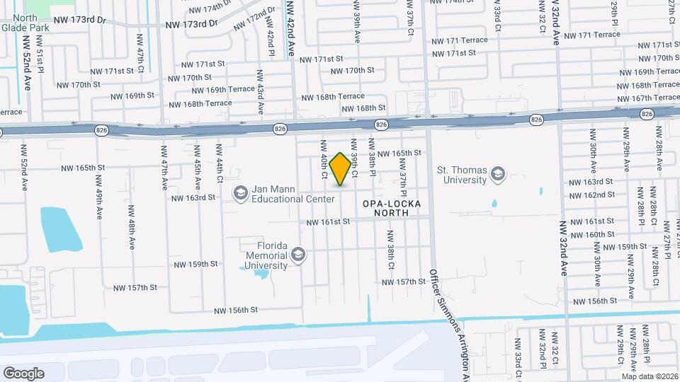 20932 NW 39th Pl Map and Location Details